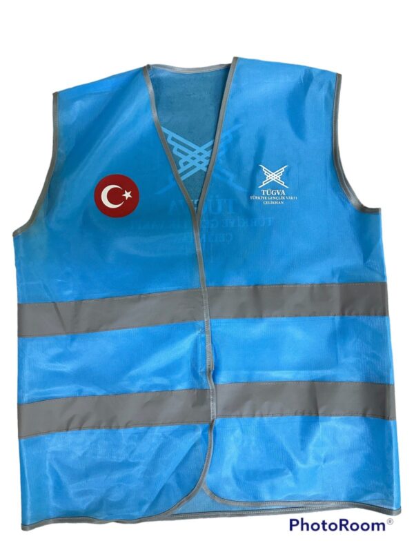 Reflektörlü İkaz Yelek Turkuaz - Görsel 8