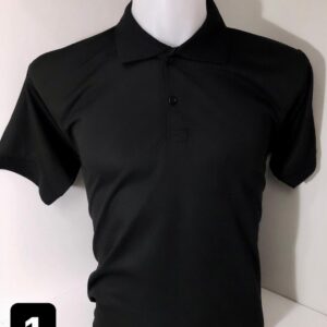 Siyah Dry Touch Polo Yaka Tişört